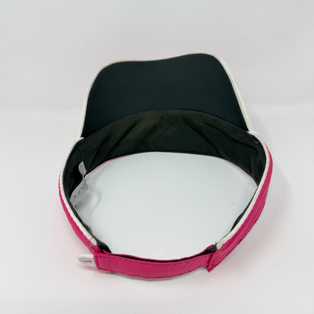 Nike 2008 Golf Womens Visor Pink White Swoosh Adjustable Athletic Hat 256875-629 - Picture 5 of 9